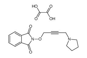 oxalic acid, 2-(4-pyrrolidin-1-ylbut-2-ynoxy)isoindole-1,3-dione结构式