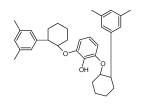2,6-bis[[(1R,2S)-2-(3,5-dimethylphenyl)cyclohexyl]oxy]phenol结构式