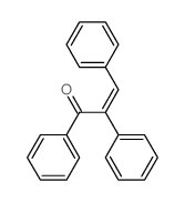 (Z)-1,2,3-triphenylprop-2-en-1-one structure