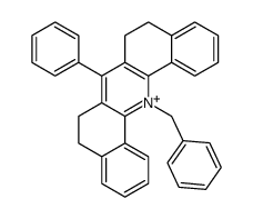 N-Benzyl-5,6,8,9-tetrahydro-7-phenyldibenzo[c,h]acridinium结构式