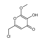 6-(chloromethyl)-3-hydroxy-2-methoxypyran-4-one Structure
