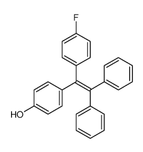 4-[1-(4-fluorophenyl)-2,2-diphenylethenyl]phenol结构式
