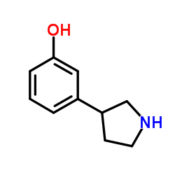 3-(3-Pyrrolidinyl)phenol结构式