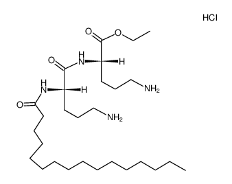 N(alpha)-palmitoyl-ornithylornithine ethyl ester structure