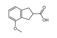 4-Methoxy-2,3-dihydro-1H-indene-2-carboxylic acid Structure