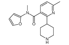 3-Pyridinecarboxamide,N-2-furanyl-N,6-dimethyl-2-(4-piperidinyl)- picture