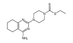 4-amino-2-(4-ethylthiothiocarbonylpiperazino)-5,6,7,8-tetrahydroquinazoline Structure
