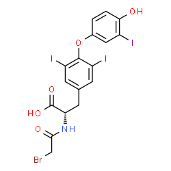 N-bromoacetyl-3,3',5-triiodothyronine Structure