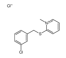 2-[(3-chlorophenyl)methylsulfanyl]-1-methylpyridin-1-ium,chloride Structure