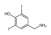 3,5-DIIODO-4-HYDROXYBENZYLAMINE Structure