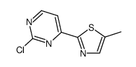 2-chloro-4-(5-methyl-2-thiazolil)pyrimidine Structure