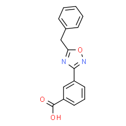 3-(5-Benzyl-1,2,4-oxadiazol-3-yl)benzoic acid Structure