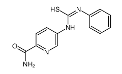 5-(phenylcarbamothioylamino)pyridine-2-carboxamide Structure