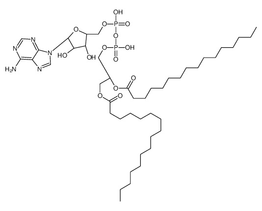9 beta-D-arabinofuranosyladenine 5'-diphosphate-5'-1,2-dipalmitin结构式