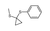 1-(methylthio)-1-(phenylthio)cyclopropane Structure