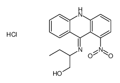 1-Butanol, 2-((1-nitro-9-acridinyl)amino)-, monohydrochloride结构式