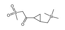 2-(trimethylsilylmethyl)-1-(1-oxo-2-methylsulfonylethyl)cyclopropane结构式