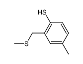 4-methyl-2-((methylthio)methyl)benzenethiol结构式