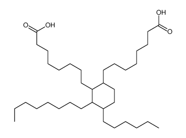 8-[2-(7-carboxyheptyl)-4-hexyl-3-octylcyclohexyl]octanoic acid Structure