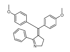 4-[bis(4-methoxyphenyl)methylidene]-5-phenyl-2,3-dihydropyrrole结构式