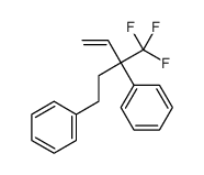 [3-phenyl-3-(trifluoromethyl)pent-4-enyl]benzene结构式