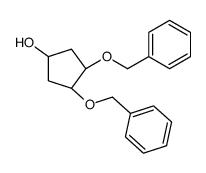 (3S,4S)-3,4-bis(phenylmethoxy)cyclopentan-1-ol结构式