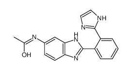 N-[2-[2-(1H-imidazol-2-yl)phenyl]-3H-benzimidazol-5-yl]acetamide Structure