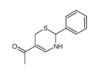 1-(2-phenyl-3,6-dihydro-2H-1,3-thiazin-5-yl)ethanone Structure