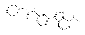 N-[3-(8-Methylamino-imidazo[1,2-a]pyrazin-3-yl)-phenyl]-2-morpholin-4-yl-acetamide Structure