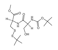 Boc-Ser-Cys(StBu)-OMe Structure