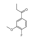 1-(4-fluoro-3-methoxyphenyl)propan-1-one结构式
