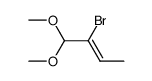 α-bromocrotonaldehyde dimethyl acetal结构式