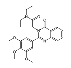 N,N-diethyl-2-[4-oxo-2-(3,4,5-trimethoxyphenyl)quinazolin-3-yl]acetami de Structure