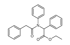 ethyl 2-phenyl-2-(N-(2-phenylacetyl)anilino)acetate Structure