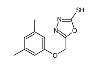 5-[(3,5-dimethylphenoxy)methyl]-3H-1,3,4-oxadiazole-2-thione结构式