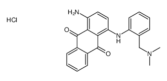 1-amino-4-[[[(dimethylamino)methyl]phenyl]amino]anthraquinone monohydrochloride Structure