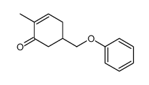 2-methyl-5-(phenoxymethyl)cyclohex-2-en-1-one结构式