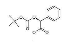 methyl (S)-2-((tert-butoxycarbonyl)oxy)-2-phenylacetate结构式