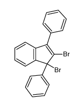 1,2-dibromo-1,3-diphenyl-indene结构式