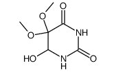 6-hydroxy-5,5-dimethoxy-dihydro-pyrimidine-2,4-dione结构式