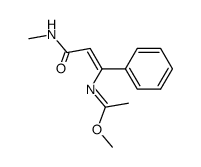methylN-((Z)-3-(methylamino)-3-oxo-1-phenylprop-1-en-1-yl)acetimidate Structure