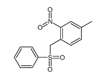 1-(benzenesulfonylmethyl)-4-methyl-2-nitrobenzene结构式