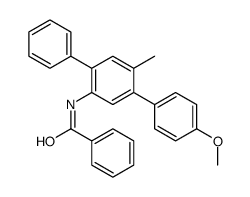 N-[5-(4-methoxyphenyl)-4-methyl-2-phenylphenyl]benzamide结构式