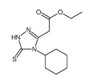 ETHYL (4-CYCLOHEXYL-5-MERCAPTO-4H-1,2,4-TRIAZOL-3-YL)ACETATE Structure