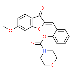2-[(Z)-(6-methoxy-3-oxo-1-benzofuran-2(3H)-ylidene)methyl]phenyl morpholine-4-carboxylate picture