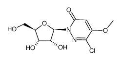 3-chloro-4-methoxy-1-β-D-ribofuranosylpyridazin-6-one Structure