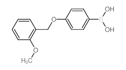 4-(2'-甲氧基苄氧基)苯基硼酸结构式