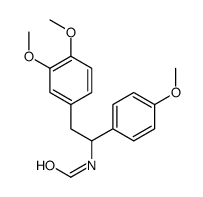 N-[2-(3,4-dimethoxyphenyl)-1-(4-methoxyphenyl)ethyl]formamide结构式