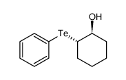 trans-1-hydroxy-2-phenyltellurocyclohexane Structure