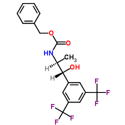 BENZYL ((1R,2S)-1-(3,5-BIS(TRIFLUOROMETHYL)PHENYL)-1-HYDROXYPROPAN-2-YL)CARBAMATE structure